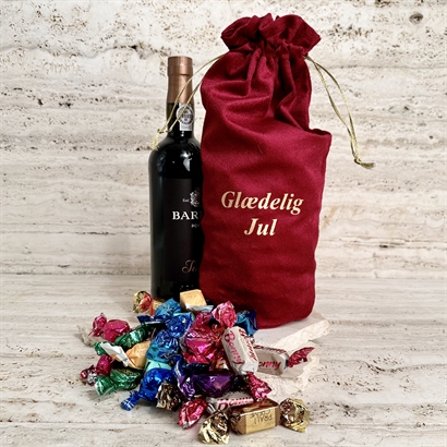 Velourpose med Tawny portvin & 300 gram luksus chokoladeblanding